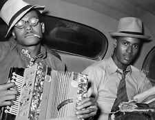 1938 African American Musicians in Car, LA Old Photo 8.5