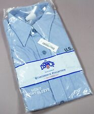 DSCP US Navy Quarterdeck Collection Men's Short Sleeve Shirt - Blue  Large - New picture