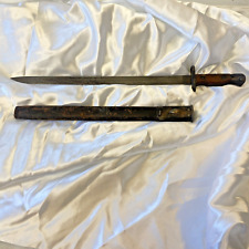 WW1 1907 British Chapman Bayonet with Scabbard Military BSH picture
