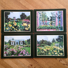Pimpernel Placemats L Haim Garden View Set of 4 Cork Back Impressionist picture