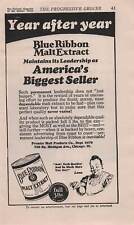 1928 Premier Malt Products Chicago Blue Ribbon Malt Extract Can Vintage Print Ad picture