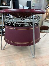 Working 1950s MCM Kenmore Hassock Footstool Fan 3-Speed Mid-Century Modern picture