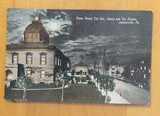 Ocean St. City Hall Library & Fire  Station, Jackson Fl. - Postcard 1907-15 picture