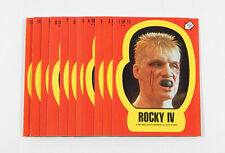 1985 Topps Rocky IV 4 Complete Sticker Set (11) Carl Weathers picture