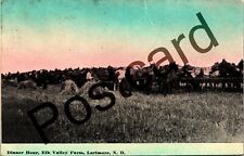 1915? Dinner Hour, Elk Valley Farm, Larimore ND, horses,  postcard jj197 picture