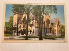 Town Hall Fairhaven Massachusetts Postcard picture