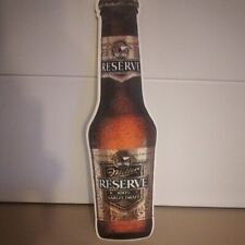 MILLER RESERVE BEER SIGN BY MILLER BREWING CO. VERY RARE 100% BARLEY COLLECTIBLE picture