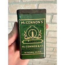 Antique Early 1900s McConnon's Remedies Allspice Kitchen Spice Tin Winona Minn V picture