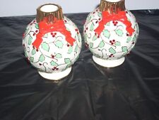 LENOX HOLLY and BERRIES CANDLESTICKS -Parvaneh Holloway picture