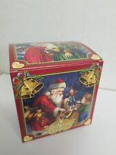 4 BURGUNDY OLD WORLD CHRISTMAS 14014 CARDBOARD SET OF GIFT BOXES 4