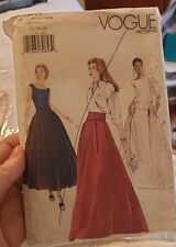 Vogue Pattern 7177 Women's Vintage Formal Wedding Dress Skirt 12-14-16 Uncut picture