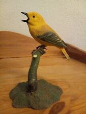 Hand Crafted Yellow Warbler Bird Figurine by Hummingbird Studios picture