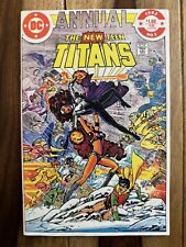 NEW TEEN TITANS ANNUAL #1-GEORGE PEREZ ART-PIN-UPS-OMEGA MEN APPEAR NM+ 9.6 picture