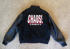 RARE 1996 CHAOS COMICS EMPLOYEE ONLY varsity letterman jacket VHTF LADY DEATH picture