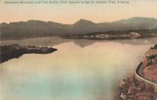 Geronimo Mountain Apache Lodge Trail Arizona AZ c1930 Postcard picture