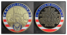 Challenge Coin: Officer Oath First Salute AIR FORCE (Ships from Colorado, USA) picture