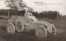 Armored Car c1918  Postcard photo like stuck damage on back picture