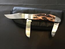 Custom Rick E. Browne 3-Blade Dogleg Slipjoint Folder Folding Knife picture