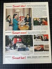 Vintage 1949 Ford Trucks Print Ad picture