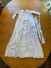 Antique Baby Gown Vintage White Cotton Christening Gown dress/ Birthday Heirloom picture
