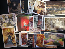 30+ Postcard lot, Caverns. Set 5. Nice picture