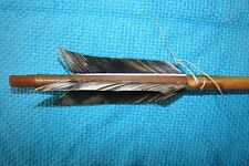 1 One Handmade Navajo 25 inch  Arrow w/Turkey feathers & Stone chipped Arrowhead picture