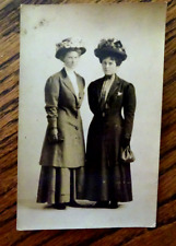 ANTIQUE REAL PHOTO 1909 RPPC USED POSTCARD, 2 LEWISTON TEACHERS picture