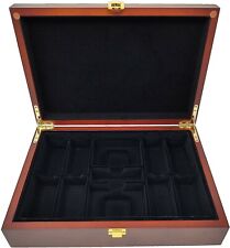 DA VINCI Mahogany Wood Poker Case with 200 Chip Capacity (Chips not Included) picture