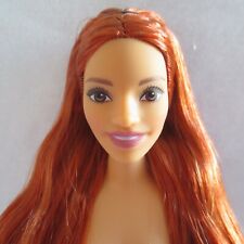 NEW 2021 Barbie Made to Move Articulated Fashionista Curvy Redhead Doll ~ NUDE picture