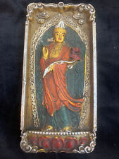 10.2 Inches Huge Tibetan Old Hand Made *KwanYin* Plaque  picture