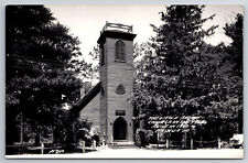 Vintage Postcard IA Nashua Little Brown Church RPPC Real Photo ~7503 picture