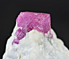 109 Gram Well Terminated Ruby Crystal Calcite Matrix Specimen -AFG picture