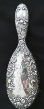 ANTIQUE VICTORIAN STERLING GORHAM REPROUSSE MONOGRAMED VANITY HAIRBRUSH picture