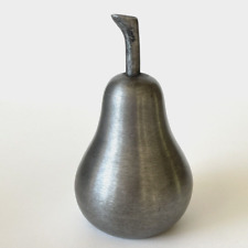 Pewter / Silver Metal Pear Handcrafted In India 5