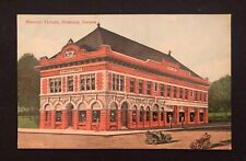 Early 1900s Masonic Temple Pittsburg, Kansas Vint Color Post Card Unused  picture
