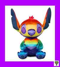 🌴 Disney Pride Collection Rainbow STITCH Plush holding Heart 15inch NEW picture
