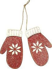 Primitive by Kathy Hand Carved Mittens - Hanging Decor picture