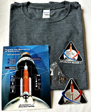 Authentic NASA SLS Exploration Mission-1 Patch, Pin, and T-Shirt (size Large) picture