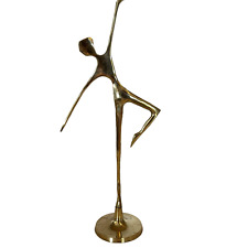 Vintage MCM Brass Ballet Ballerina Dancer's Figural Sculpture picture