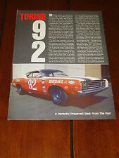 1969 TORINIO BILL STROPPE BARDAHL PIKES PEAK RACE CAR **ORIGINAL 1987 ARTICLE*** picture