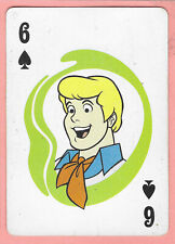 Scooby-Doo swap playing card, 1999, Six of Spades, Fred Jones - Very Good picture