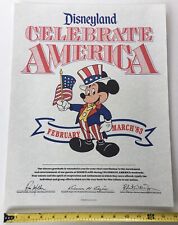 Rare 1983 Disneyland Celebrate America Appreciation Poster- 1984 US Olympic Team picture