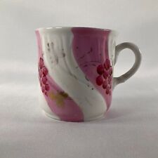 Antique Shaving Mug Ironstone Hand Painted Grapes picture