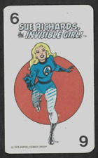1978 Milton Bradley #6 INVISIBLE GIRL Marvel Super Heroes Card VG/EX picture