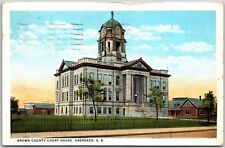 1926 Brown County Courthouse Aberdeen South Dakota SD Building Posted Postcard picture