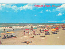 Pre-1980 BEACH SCENE Virginia Beach Virginia VA AE9160 picture