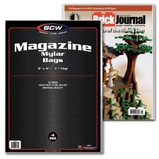 Pack of 25 BCW Magazine Size 4 Mil Mylar Bags archival acid free soft covers picture