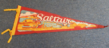 Vintage Saltair Resort Great Salt Lake Utah Souvenir Felt Pennant 9x26