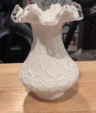 Vintage White Milk Glass Vase picture