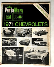 1971 CHEVROLETS PARTSMART LIST: CAR AUTO BOOKLET picture